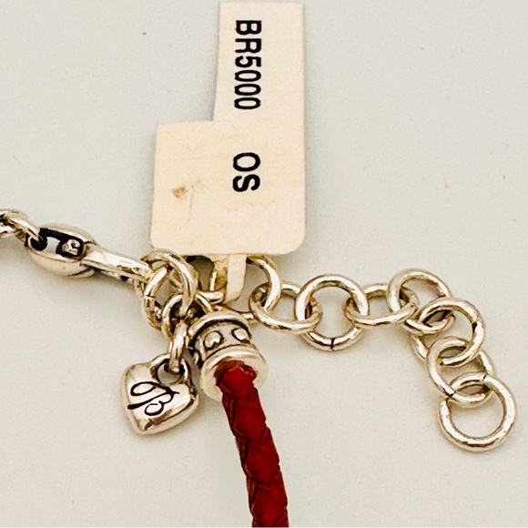 Brighton Opening Night At The Opera Red Leather Cord Red Flower Necklace - Picture 10 of 12